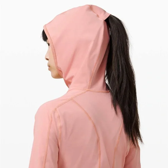 Lululemon Break a Trail 1/2 Zip Hoodie Pink Pastel Size 6 - Picture 4 of 12